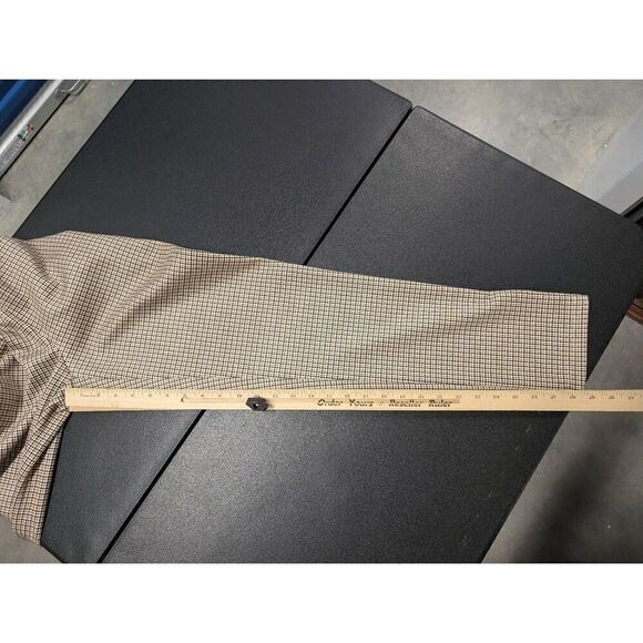 ADRIENNE VITTADINI Womens Size 6 Black & Cream Plaid Checkered Dress Pants - Picture 8 of 8